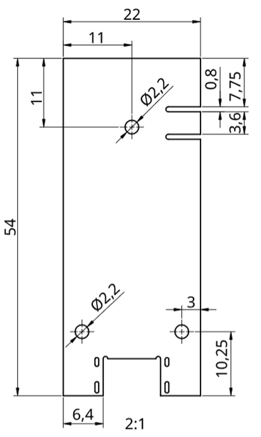 SY021-PCB mechanical drawing